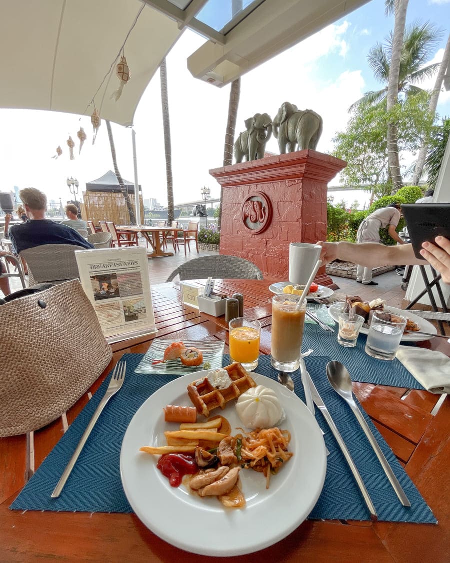 アナンタラリバーサイドテラスで食べた朝食