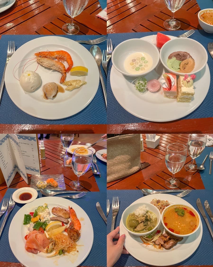 アナンタラ リバーサイドのディナービュッフェ