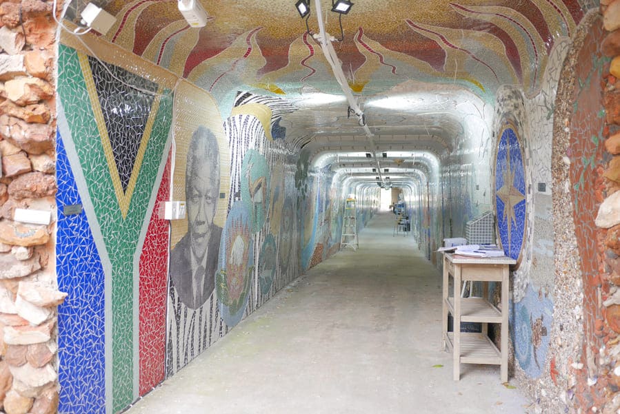 Iconic mosaic tunnel