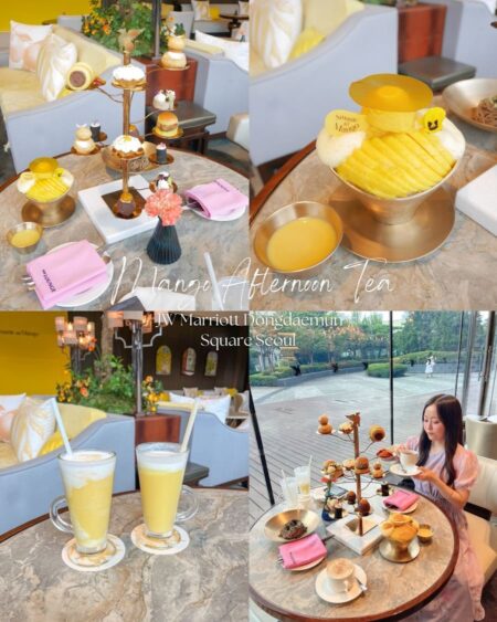 JWマリオット東大門スクエアソウルのマンゴーアフタヌーンティー