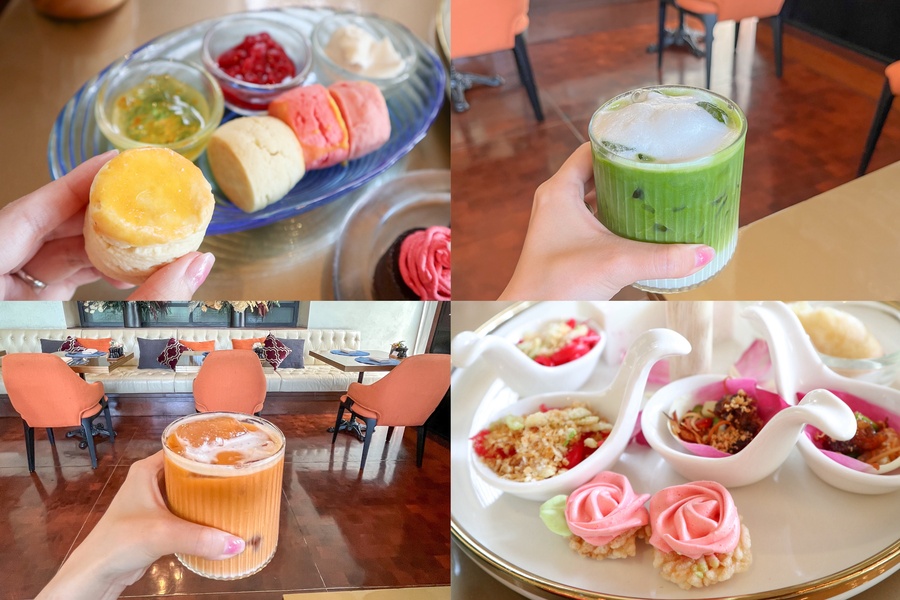 ホテルインディゴバンコクのアフタヌーンティーのドリンクとスイーツ