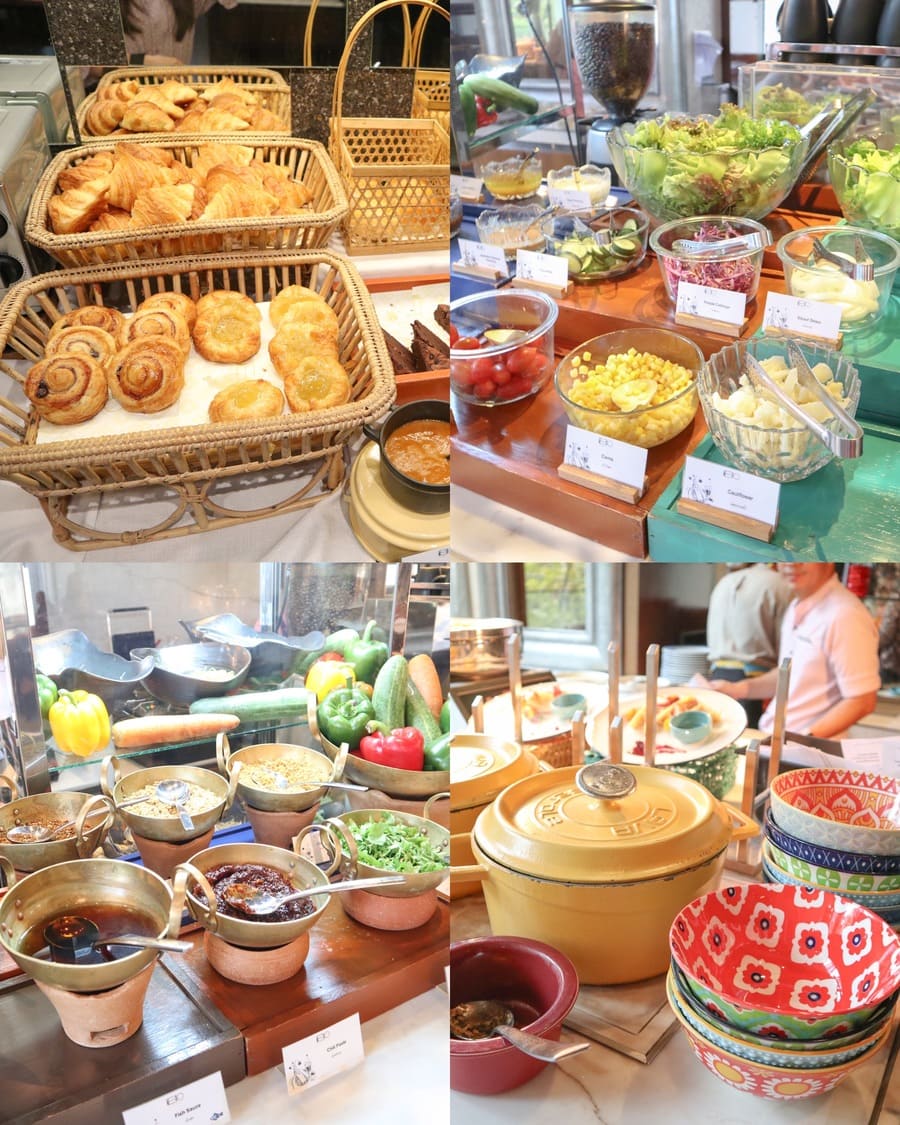 ホテルインディゴバンコクの朝食ビュッフェ